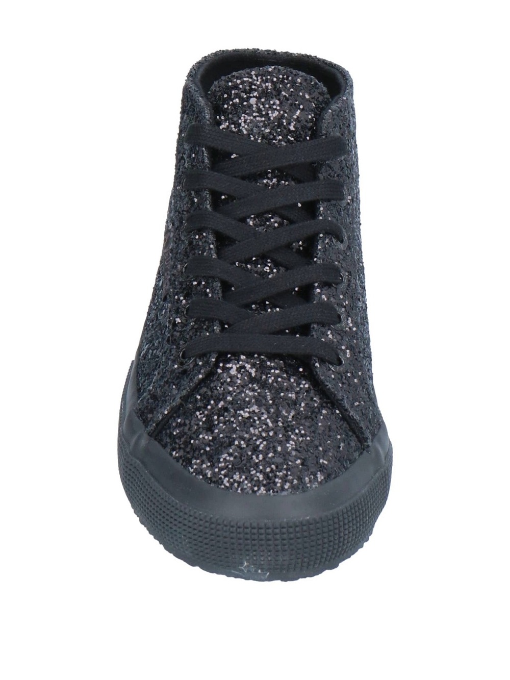 Superga Black Glitter High-Top Sneaker